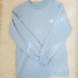 baby blue adidas long sleeve